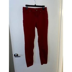 Mid-Rise Red Skinny Jeans sz 1 Blue Spice